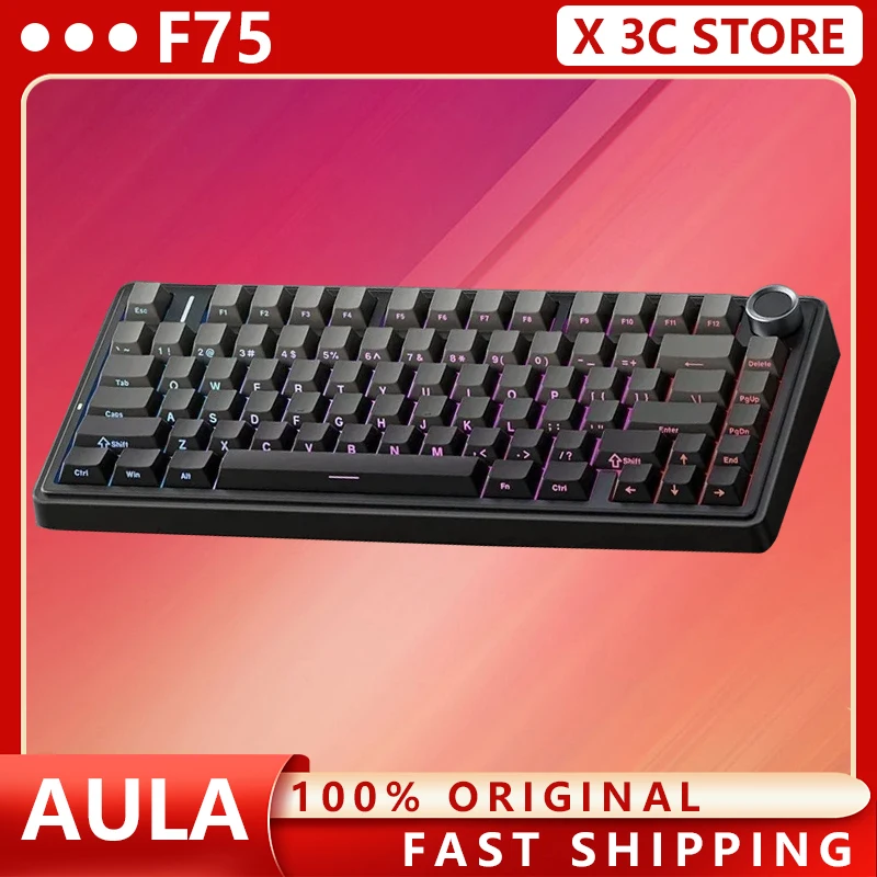 Aula F75 Mechanical Keyboard Three Mode2.4G Wireless/Bluetooth/Wired Customized Gaming Keyboard Gasket Hot-Swap Pc Gamer Gifts
Aula F75 Mechanical Keyboard Three Mode2.4G Wireless/Bluetooth/Wired Customized Gaming Keyboard Gasket Hot-Swap Pc Gamer Gifts