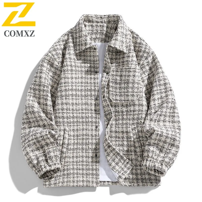 COMXZ 2025 Ins Hong Kong Style Plaid Coat Men Autumn Korean Trendy Loose Hip Hop Versatile Youth Workwear Jacket Cardigan JK2186
COMXZ 2025 Ins Hong Kong Style Plaid Coat Men Autumn Korean Trendy Loose Hip Hop Versatile Youth Workwear Jacket Cardigan JK2186