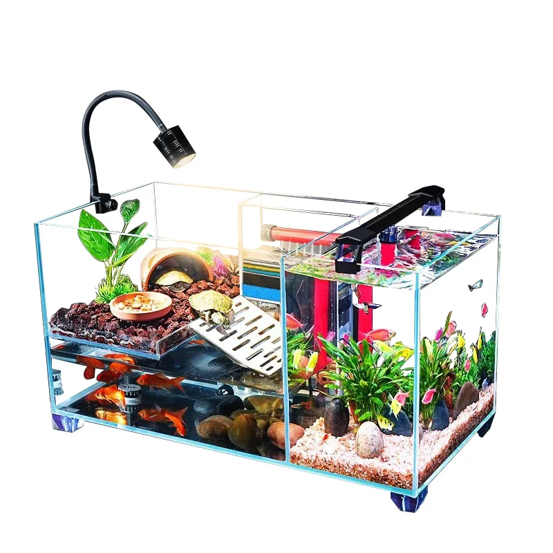 Household special breeding tank for turtle raising with sun terrace Ecological water and land landscaping fish tank Large small
Household special breeding tank for turtle raising with sun terrace Ecological water and land landscaping fish tank Large small