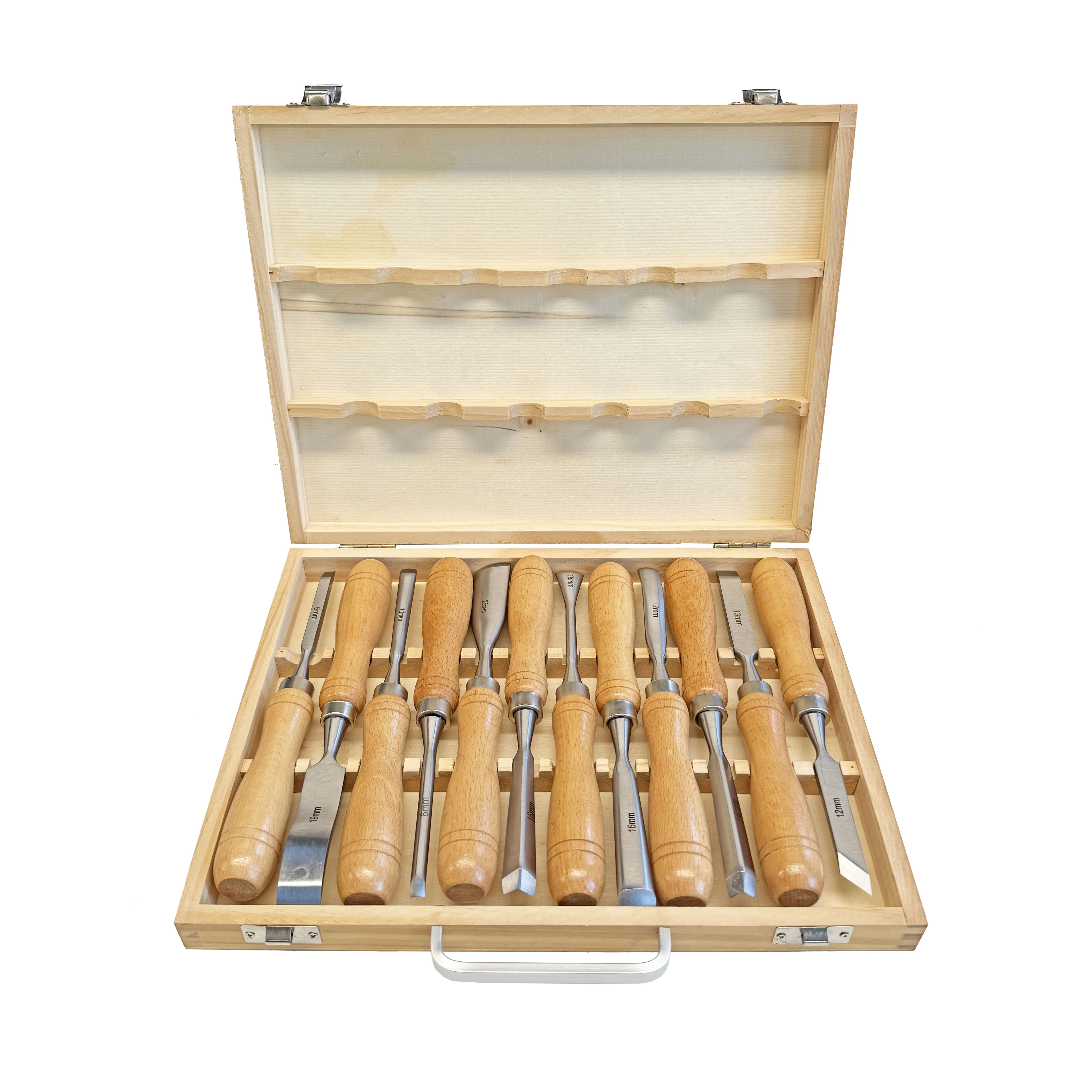 12pcs Wooden Handle High Carbon Steel Carving And Chiseling Set With Wooden Box
12pcs Wooden Handle High Carbon Steel Carving And Chiseling Set With Wooden Box
