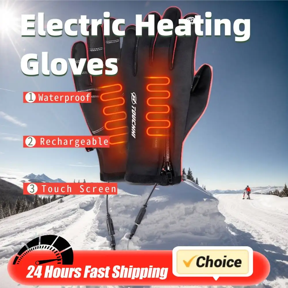 Winter Heating Gloves Touch Screen Electric Heated Gloves Waterproof Warm Skiing Hiking Thermal Heating Gloves for Men Women
Winter Heating Gloves Touch Screen Electric Heated Gloves Waterproof Warm Skiing Hiking Thermal Heating Gloves for Men Women
