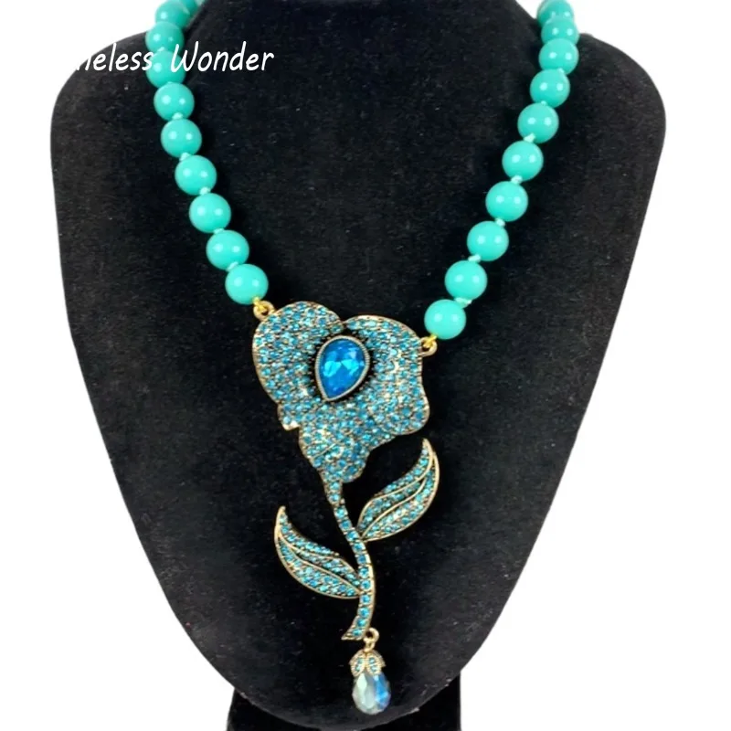 Timeless Wonder Fancy Beaded Zircon Floral Statement Necklace for Women Designer Jewelry Luxury Runway Punk Top Rare 4226
Timeless Wonder Fancy Beaded Zircon Floral Statement Necklace for Women Designer Jewelry Luxury Runway Punk Top Rare 4226