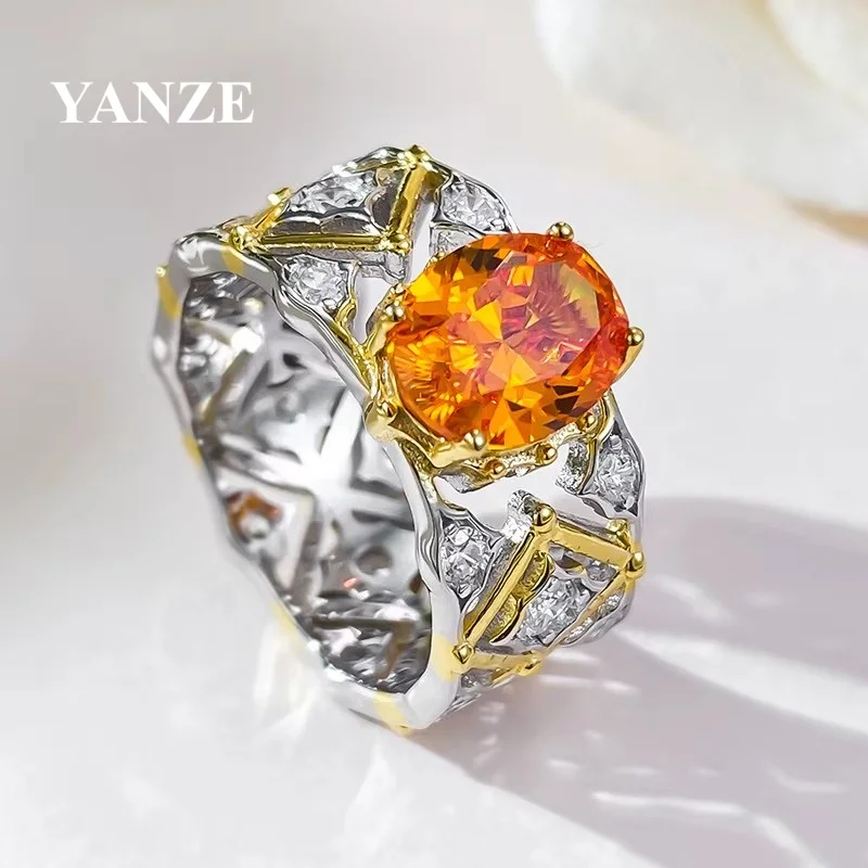 Кольцо YANZE 3ct в ретро-стиле с кружевным узором, итальянское мастерство, цвет Fanta Orange, серебро 925 пробы с высокоуглеродистым бриллиантом, винтажное украшение
Кольцо YANZE 3ct в ретро-стиле с кружевным узором, итальянское мастерство, цвет Fanta Orange, серебро 925 пробы с высокоуглеродистым бриллиантом, винтажное украшение