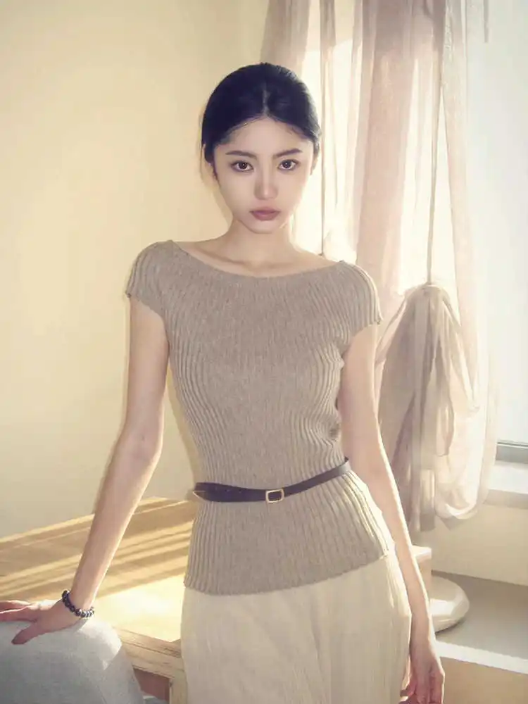 Women's Slash-Neck Tops, Casual Dress Suit, Bud Skirt, Slim-Fit Dress, Vintage Style 2025
Women's Slash-Neck Tops, Casual Dress Suit, Bud Skirt, Slim-Fit Dress, Vintage Style 2025