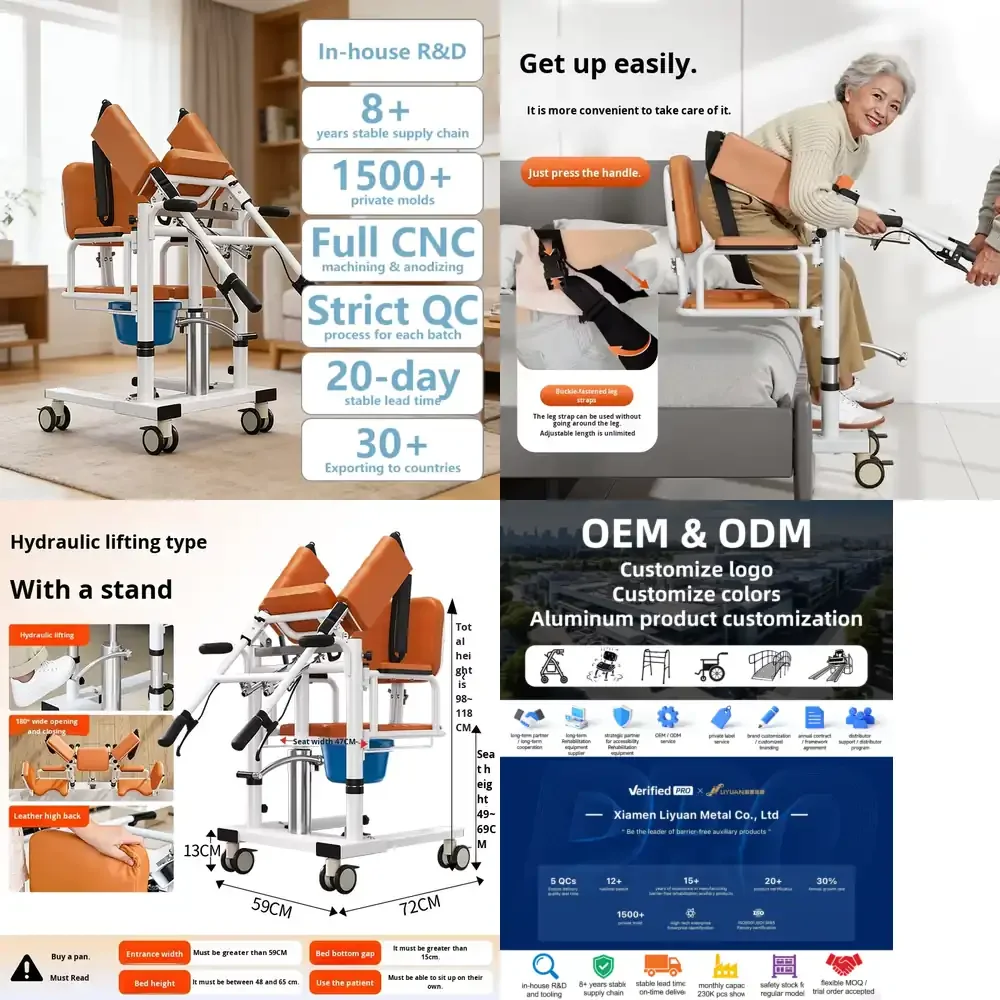 Simplywalk Steel 150KG Hydraulic Transfer Lift Chair for Hospital Home Care Elderly Disabled Paraplegic Bariatric Patients
Simplywalk Steel 150KG Hydraulic Transfer Lift Chair for Hospital Home Care Elderly Disabled Paraplegic Bariatric Patients