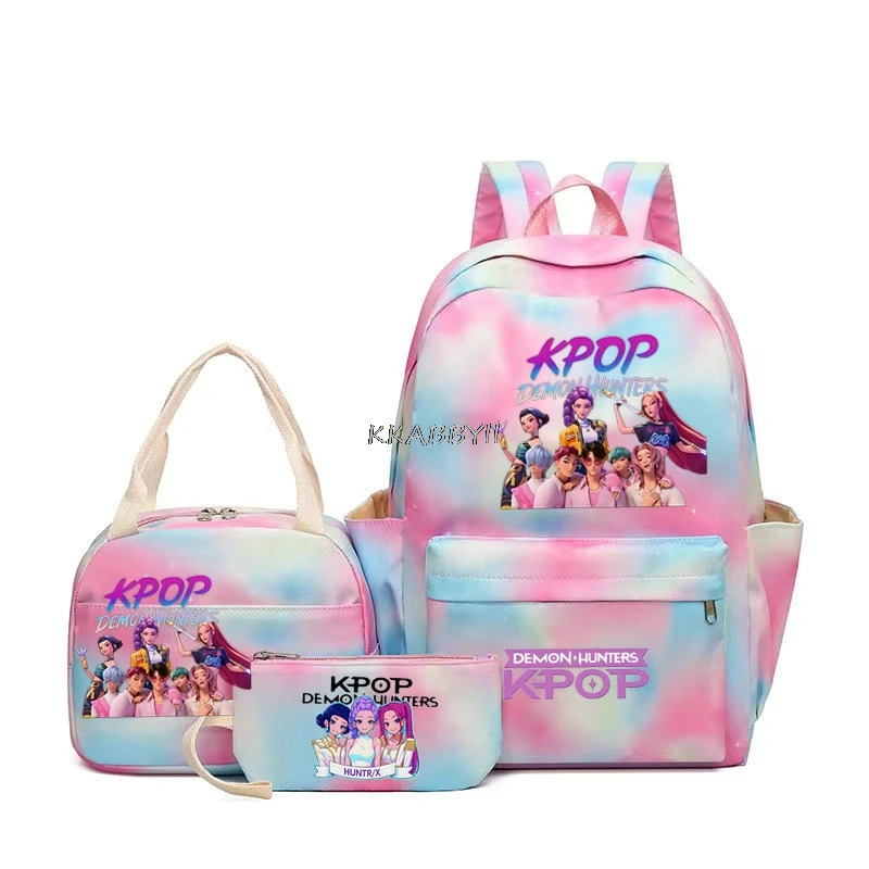 KPop Demon Hunters Backpacks 3pcs Capacity Printe Backpack Women Men Laptop School Bags Travel Mochilas
KPop Demon Hunters Backpacks 3pcs Capacity Printe Backpack Women Men Laptop School Bags Travel Mochilas