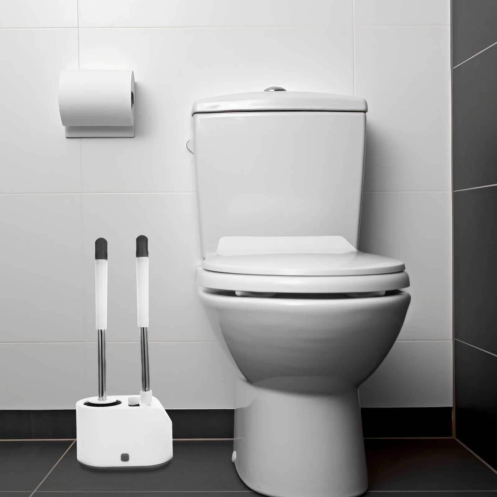 1Set Toilet Brush Holder Bathroom Cleaning Tool Wall Mounted Floor Toilet Bowl Scrubber Effective Stain Removal
1Set Toilet Brush Holder Bathroom Cleaning Tool Wall Mounted Floor Toilet Bowl Scrubber Effective Stain Removal