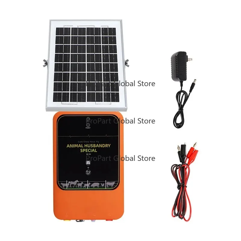 Solar Electric Fence Charger 10KM 12KV Electric Fence Energizer for Livestock Cattle Ranch Tools with Solar Panel LCD Display
Solar Electric Fence Charger 10KM 12KV Electric Fence Energizer for Livestock Cattle Ranch Tools with Solar Panel LCD Display