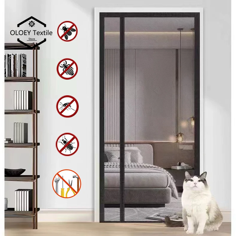 Side opening mosquito proof door curtain, new high-end magnetic self-priming screen door, summer no punching screen curtain
Side opening mosquito proof door curtain, new high-end magnetic self-priming screen door, summer no punching screen curtain