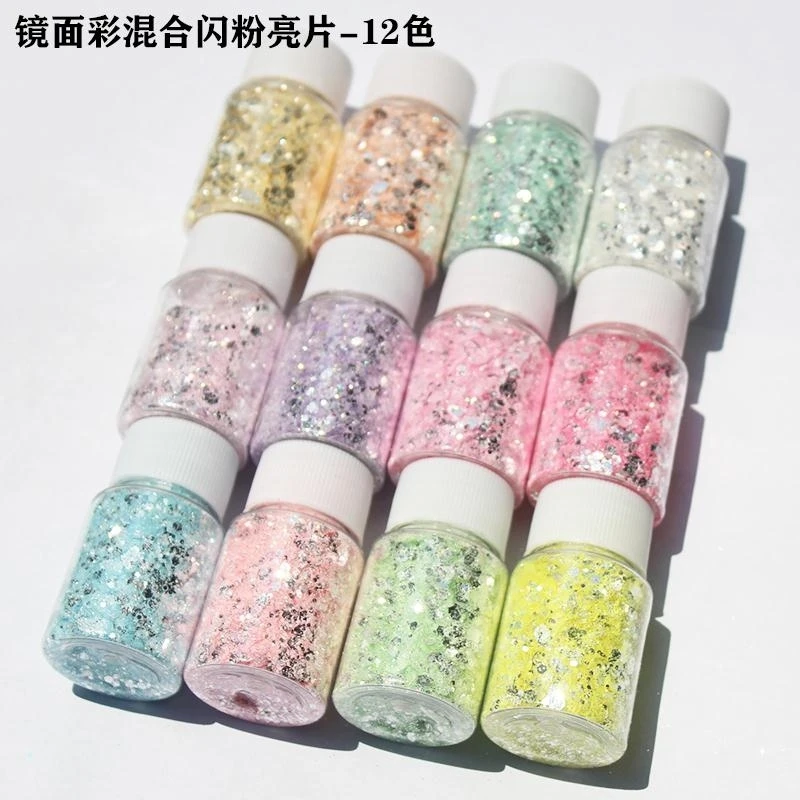 12Colors 20G Nail Reflect Sequins With Glitter,Mirror Holo Shiny DIY Flakes Nail Sequins,Paillette Mix-Hexagon Patch MA542@
12Colors 20G Nail Reflect Sequins With Glitter,Mirror Holo Shiny DIY Flakes Nail Sequins,Paillette Mix-Hexagon Patch MA542@