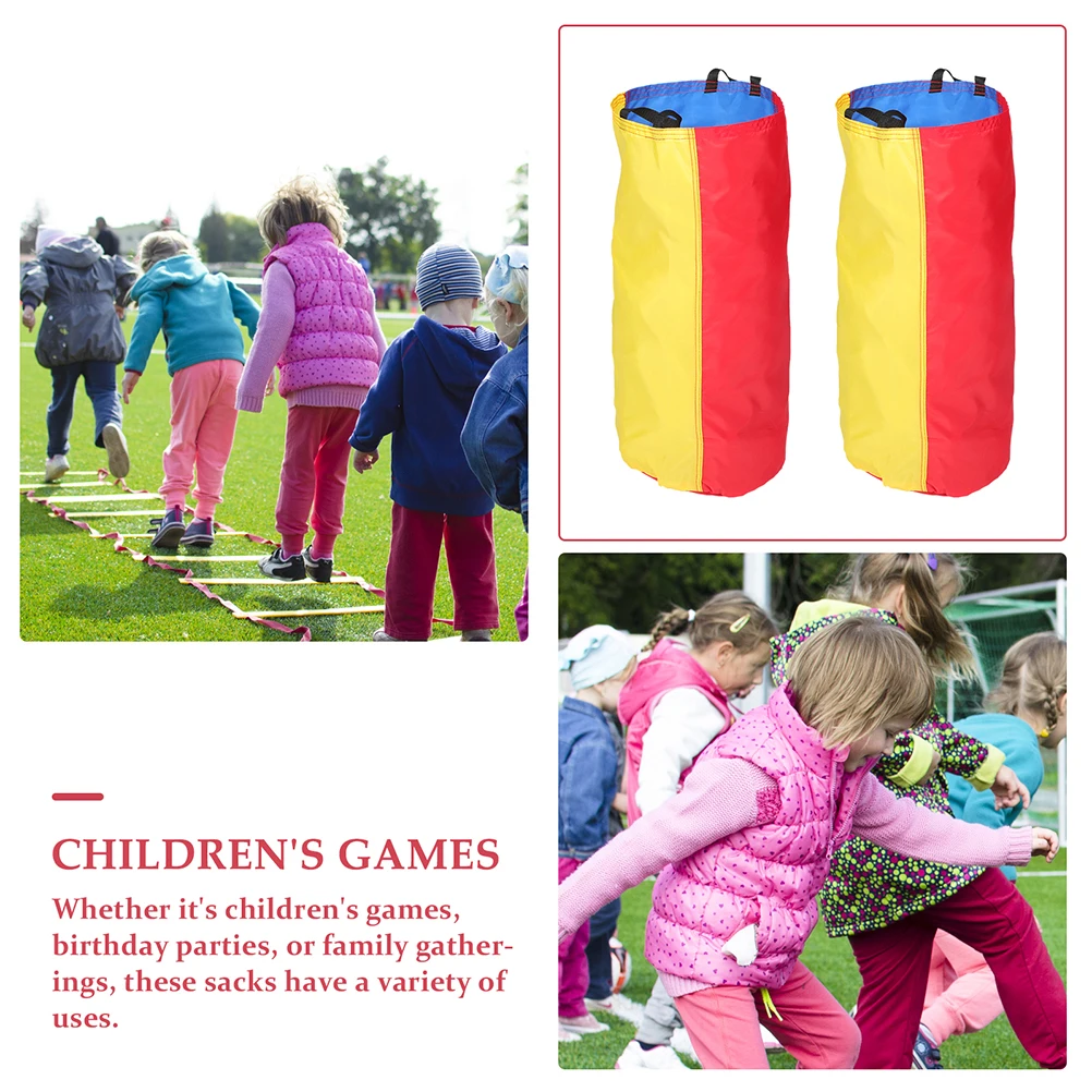 4pcs Jumping Bags Potato Sack Race Kids Party Outdoor Game Sacks Fabric Colorful Design Fun Challenging Yard
4pcs Jumping Bags Potato Sack Race Kids Party Outdoor Game Sacks Fabric Colorful Design Fun Challenging Yard