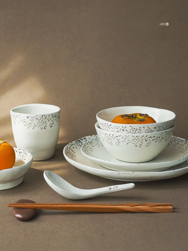 Light Retro Handmade Floral Cerc Bowl Plate Dining Utensils Ancient Origin All Match Home Use Rice Bowl Soup Bowl
Light Retro Handmade Floral Cerc Bowl Plate Dining Utensils Ancient Origin All Match Home Use Rice Bowl Soup Bowl