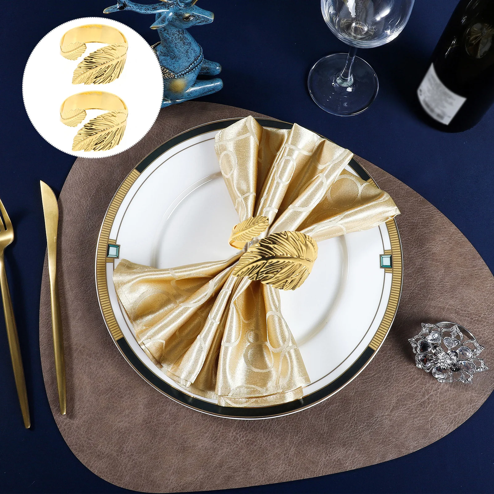 2pcs Metal Ring Elegant Lightweight Decoration For Wedding Party Holiday Dinner Creative Napkin Holder Sturdy Napkin
2pcs Metal Ring Elegant Lightweight Decoration For Wedding Party Holiday Dinner Creative Napkin Holder Sturdy Napkin