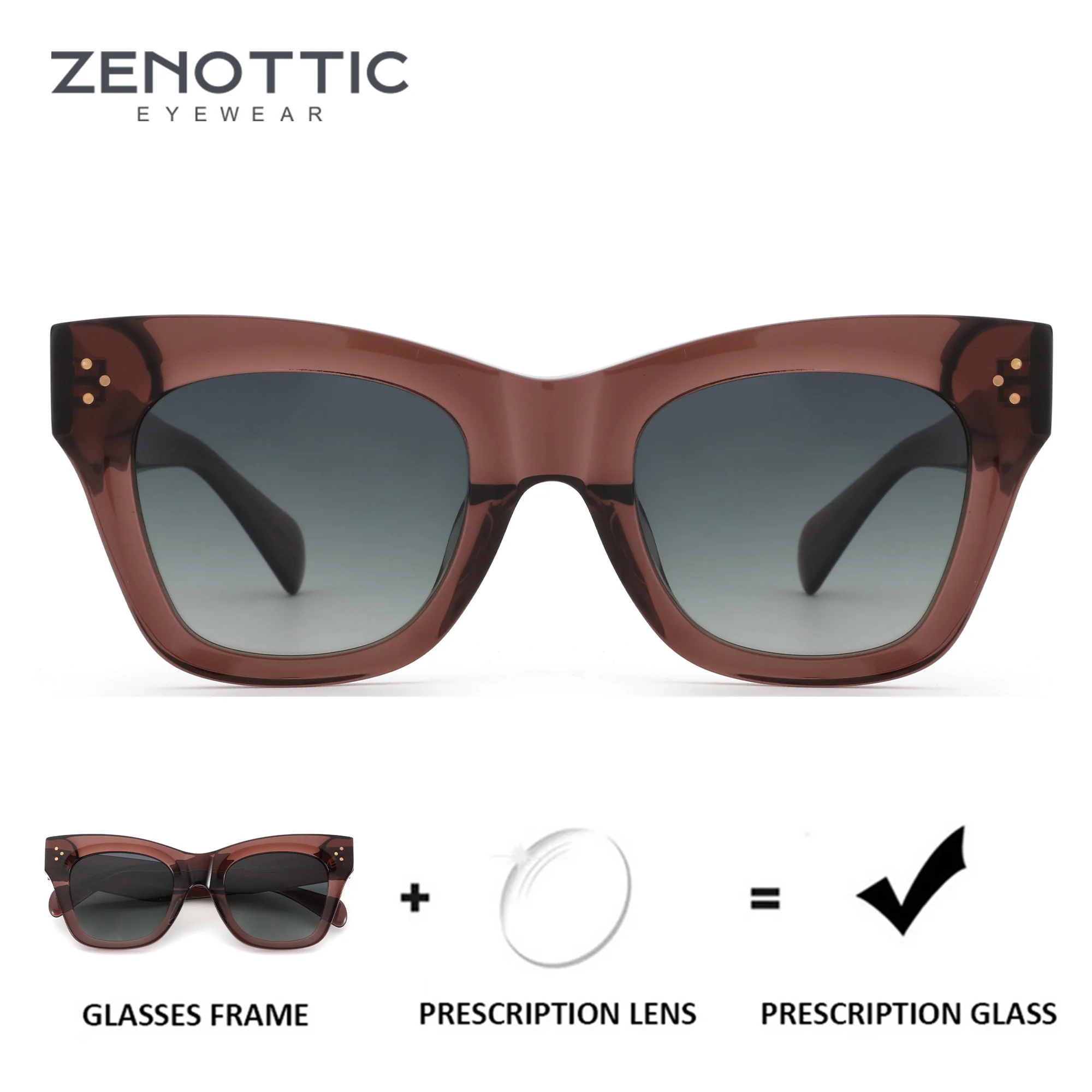 ZENOTTIC ацетатные солнцезащитные очки по рецепту в толстой оправе для женщин, прогрессивные поляризационные оптические солнцезащитные очки с бабочкой UV400
ZENOTTIC ацетатные солнцезащитные очки по рецепту в толстой оправе для женщин, прогрессивные поляризационные оптические солнцезащитные очки с бабочкой UV400