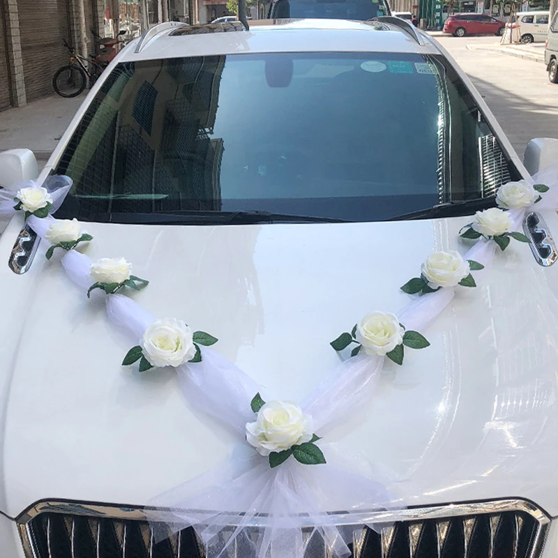 White Artificial Rose Flowers Ribbons Wedding Car Decoration Bridesmaid Car Door Arrangement Handle Silk Hanging Fake Flowers
White Artificial Rose Flowers Ribbons Wedding Car Decoration Bridesmaid Car Door Arrangement Handle Silk Hanging Fake Flowers