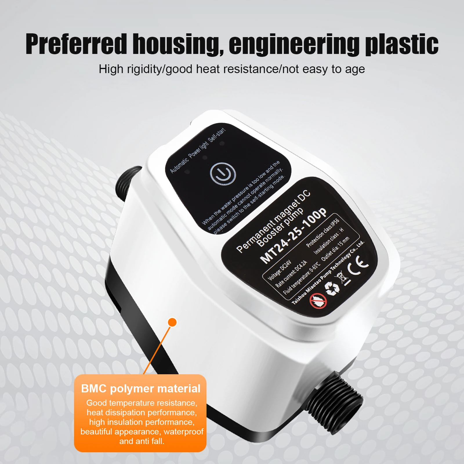 Portable Water Pressure Booster Pump 24V 100Pa Auto Shower Water Pressure Booster Intelligent Sensing Energy Saving Max 25L/min
Portable Water Pressure Booster Pump 24V 100Pa Auto Shower Water Pressure Booster Intelligent Sensing Energy Saving Max 25L/min