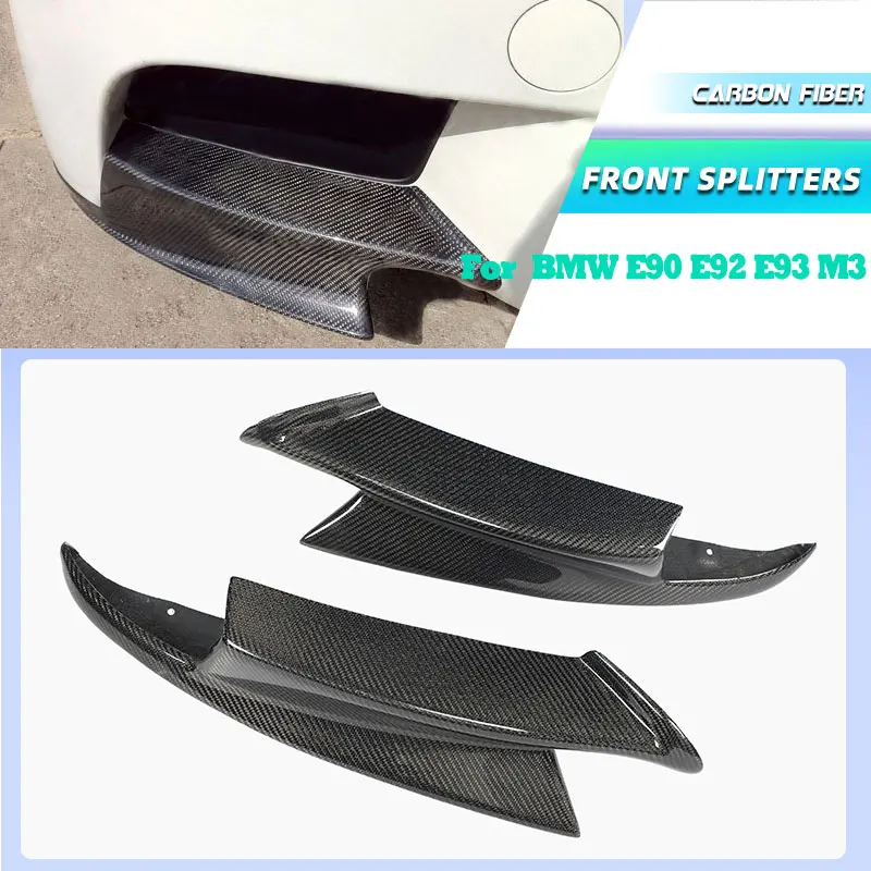 Carbon Fiber Front Bumper Splitters Spoiler for BMW E90 E92 E93 M3 Coupe 2008-2014 Racing Front Splitters Flaps Lip Body Kits
Carbon Fiber Front Bumper Splitters Spoiler for BMW E90 E92 E93 M3 Coupe 2008-2014 Racing Front Splitters Flaps Lip Body Kits