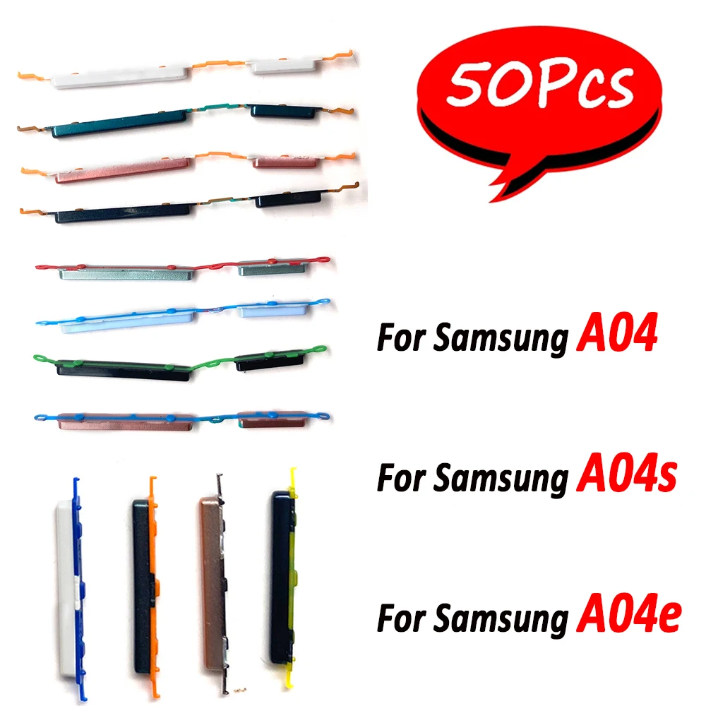 50 шт., новинка для Samsung A04/A04E/A04S, боковая кнопка регулировки громкости + набор кнопок включения/выключения питания, запасная запасная часть
50 шт., новинка для Samsung A04/A04E/A04S, боковая кнопка регулировки громкости + набор кнопок включения/выключения питания, запасная запасная часть