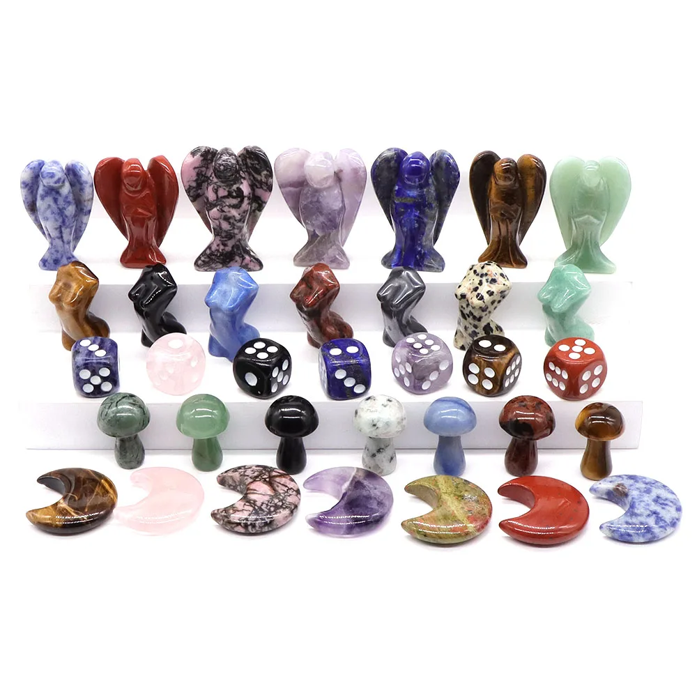 7Pcs/ Set Chakra Mix Natural Gemstone Healing Crystal Carved Wicca Quartz Stone Crafts DIY Jewelry Statue Home Decor Energy Gifs
7Pcs/ Set Chakra Mix Natural Gemstone Healing Crystal Carved Wicca Quartz Stone Crafts DIY Jewelry Statue Home Decor Energy Gifs