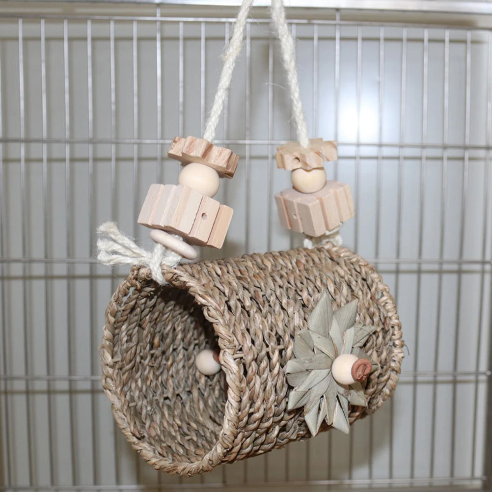Bird Nest Parrot Straw Swing Drill Barrel Warm Wooden Chewing Supplies Bed Toy Hammock Hanging House Pet Cage Small Birds
Bird Nest Parrot Straw Swing Drill Barrel Warm Wooden Chewing Supplies Bed Toy Hammock Hanging House Pet Cage Small Birds