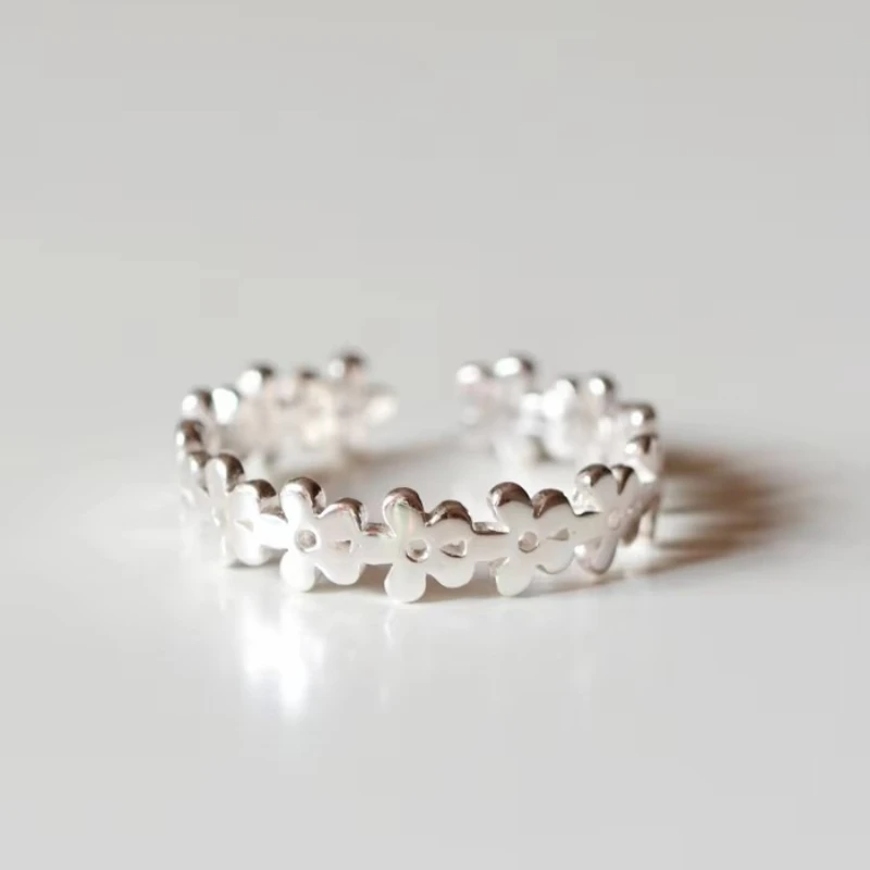 REETI 925 Sterling Silver Rings For Women floret Open ring Style Lady Prevent Allergy Sterling-silver-jewelry
REETI 925 Sterling Silver Rings For Women floret Open ring Style Lady Prevent Allergy Sterling-silver-jewelry