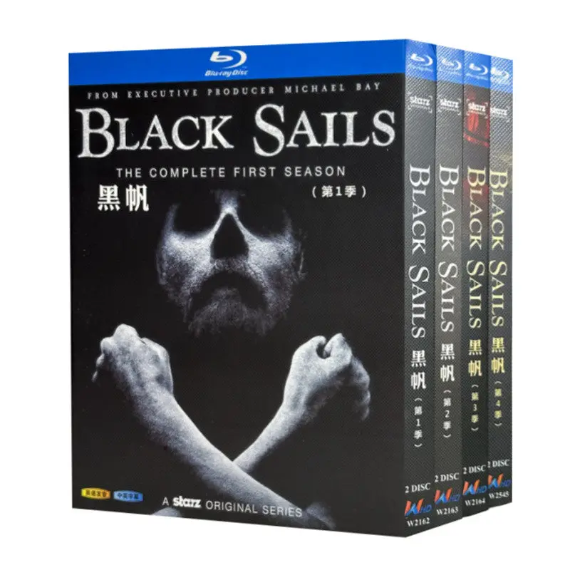 Blu-ray Ultra HD TV Series Black Sails Seasons 1–4 Box Set with English and Traditional Chinese Subtitles
Blu-ray Ultra HD TV Series Black Sails Seasons 1–4 Box Set with English and Traditional Chinese Subtitles
