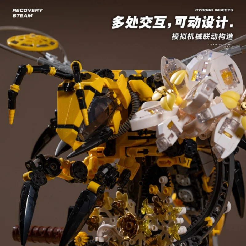 1698pcs Bumblebee MOC Building Blocks Mechanical Insect Series Creative Desktop Ornaments Educational Toy for Children Gift
1698pcs Bumblebee MOC Building Blocks Mechanical Insect Series Creative Desktop Ornaments Educational Toy for Children Gift