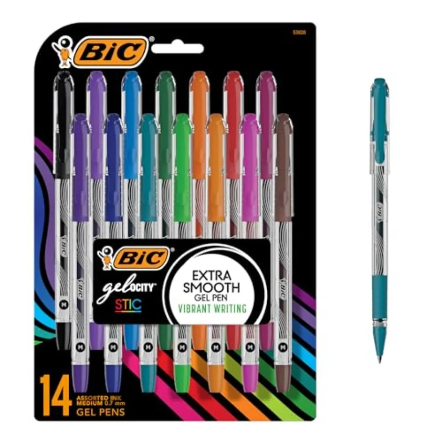 Gel-ocity Smooth Stic Gel Pen, Medium Point 0.7mm,Assorted Colors, 14-Count, Vibrant and Smooth Gel Ink Pens
Gel-ocity Smooth Stic Gel Pen, Medium Point 0.7mm,Assorted Colors, 14-Count, Vibrant and Smooth Gel Ink Pens