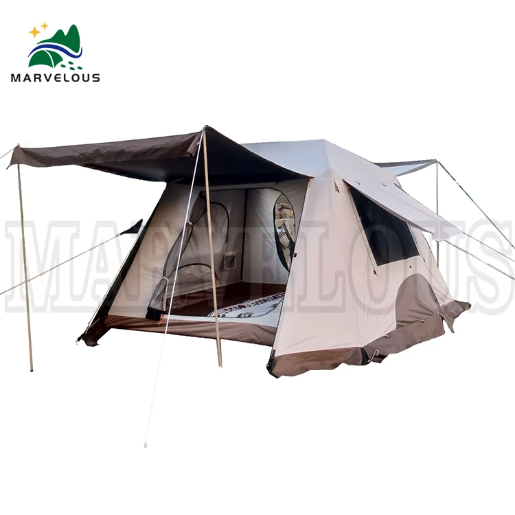Waterproof Black Coated Full Shading Double Layer Summer Hut Camping Tents for 3-4 Persons Wholesale
Waterproof Black Coated Full Shading Double Layer Summer Hut Camping Tents for 3-4 Persons Wholesale