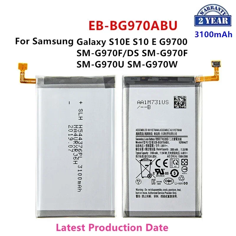 Brand New EB-BG970ABU 3100mAh Battery For Samsung Galaxy S10E S10 E G9700 SM-G970F/DS SM-G970F SM-G970U SM-G970W
Brand New EB-BG970ABU 3100mAh Battery For Samsung Galaxy S10E S10 E G9700 SM-G970F/DS SM-G970F SM-G970U SM-G970W