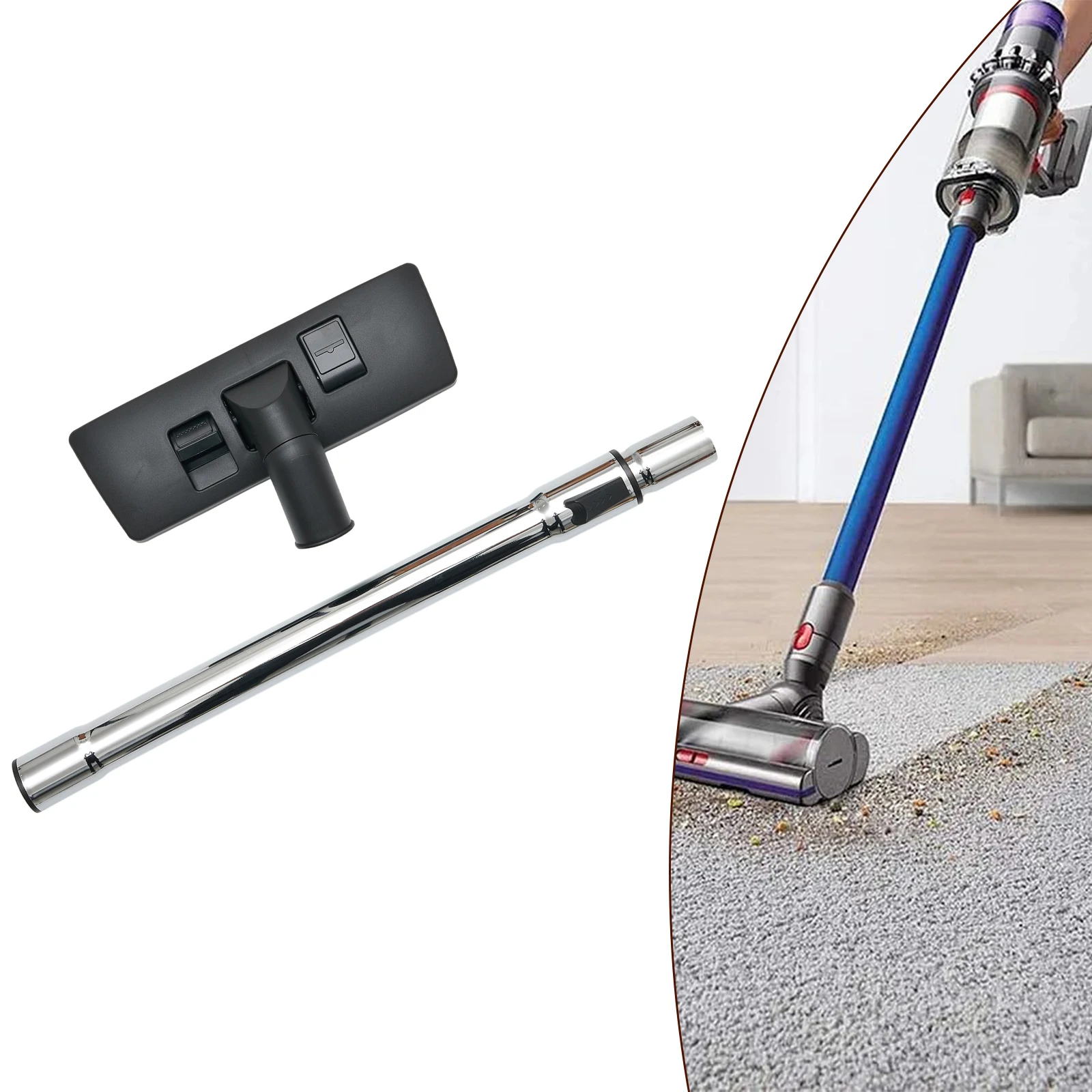 Vacuum Cleaner Floor Suction Nozzle Extension Rod Tube Carpet BrushUniversal Inner Dia.35mm Vacuum Cleaner Accessory
Vacuum Cleaner Floor Suction Nozzle Extension Rod Tube Carpet BrushUniversal Inner Dia.35mm Vacuum Cleaner Accessory