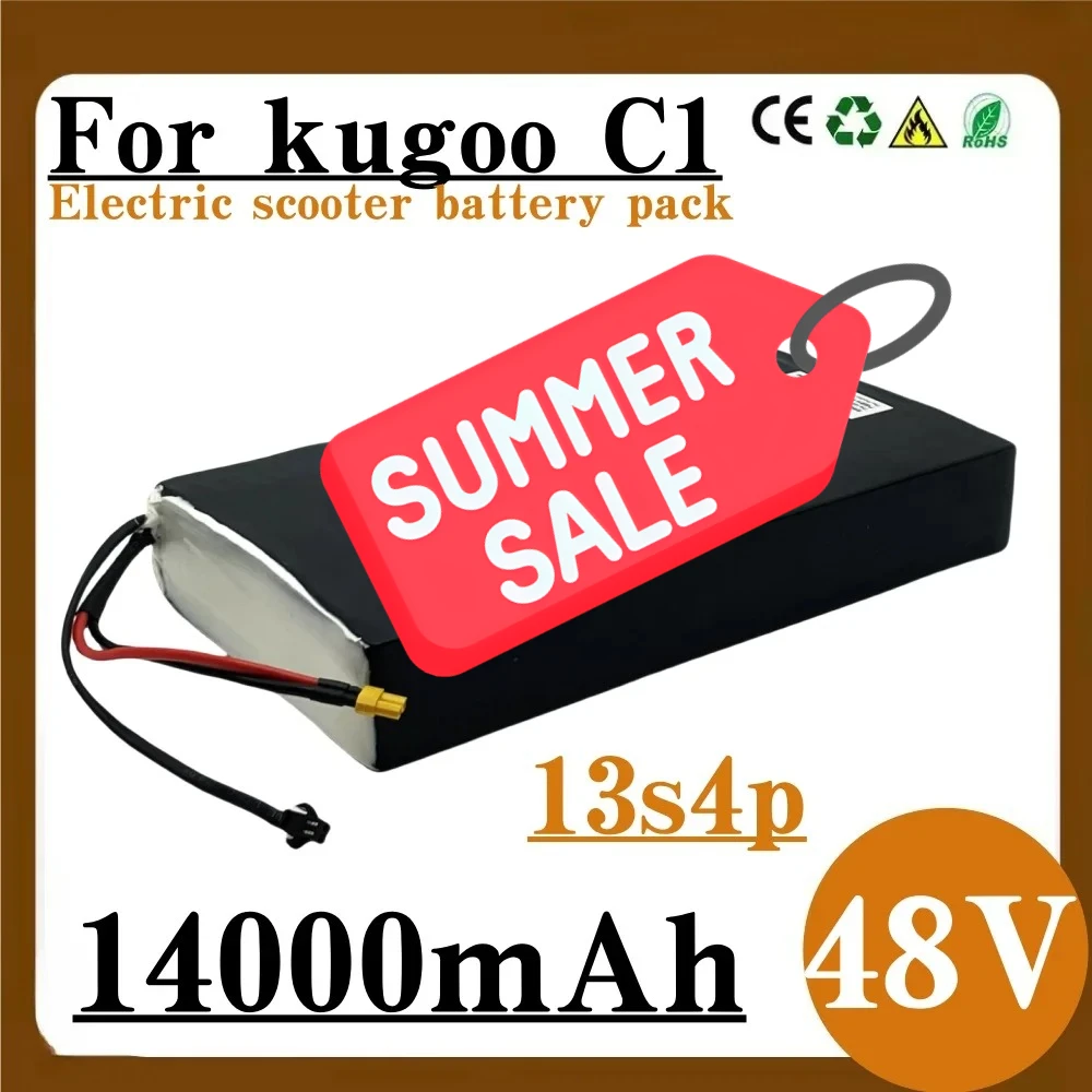 Original 13S4P 48V 14000mAh For Kugoo C1 Electric Scooter Powerful Motor 18650 Lithium Battery
Original 13S4P 48V 14000mAh For Kugoo C1 Electric Scooter Powerful Motor 18650 Lithium Battery