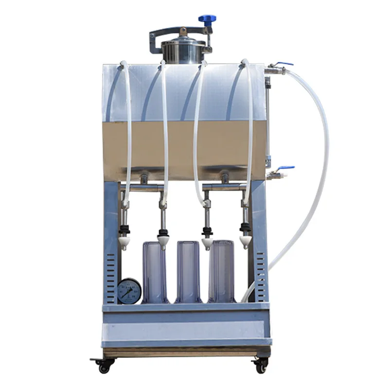 95L Semi-Automatic Wine Filling Machine with Membrane Filter, Suitable for Wine, Spirits, and Other Alcoholic Beverages
95L Semi-Automatic Wine Filling Machine with Membrane Filter, Suitable for Wine, Spirits, and Other Alcoholic Beverages
