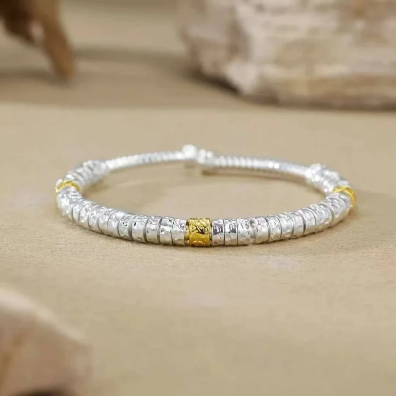 Sterling Silver Bracelets for Women Men String Accessories Trend Small Beads Pattern Pendant Party Jewelry Gift
Sterling Silver Bracelets for Women Men String Accessories Trend Small Beads Pattern Pendant Party Jewelry Gift