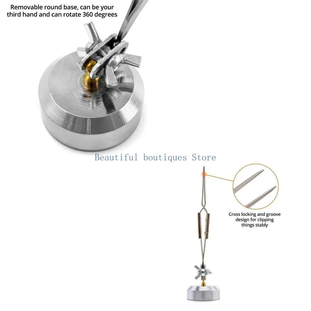 U4LF Soldering Tool Third Hand with Tweezer Jewelry Making Repair Hands Free Soldering Tweezers with Base For Holding Bead
U4LF Soldering Tool Third Hand with Tweezer Jewelry Making Repair Hands Free Soldering Tweezers with Base For Holding Bead