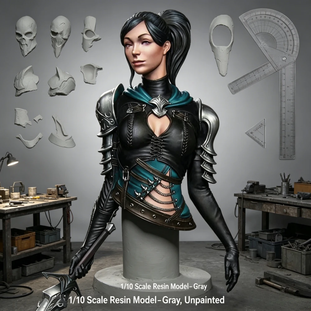 1/10 Die Cast Resin Model, Female Swordsman with Long Sword, Needs To Be Assembled, Unpainted (including Long Sword)
1/10 Die Cast Resin Model, Female Swordsman with Long Sword, Needs To Be Assembled, Unpainted (including Long Sword)