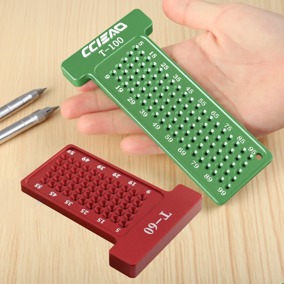 Деревообработка 60/100 мм Т-образная линейка с отверстиями для размещения, прямоугольный маркировочный калибр, прецизионный инструмент для рисования линий, измерительный инструмент «сделай сам»
Деревообработка 60/100 мм Т-образная линейка с отверстиями для размещения, прямоугольный маркировочный калибр, прецизионный инструмент для рисования линий, измерительный инструмент «сделай сам»