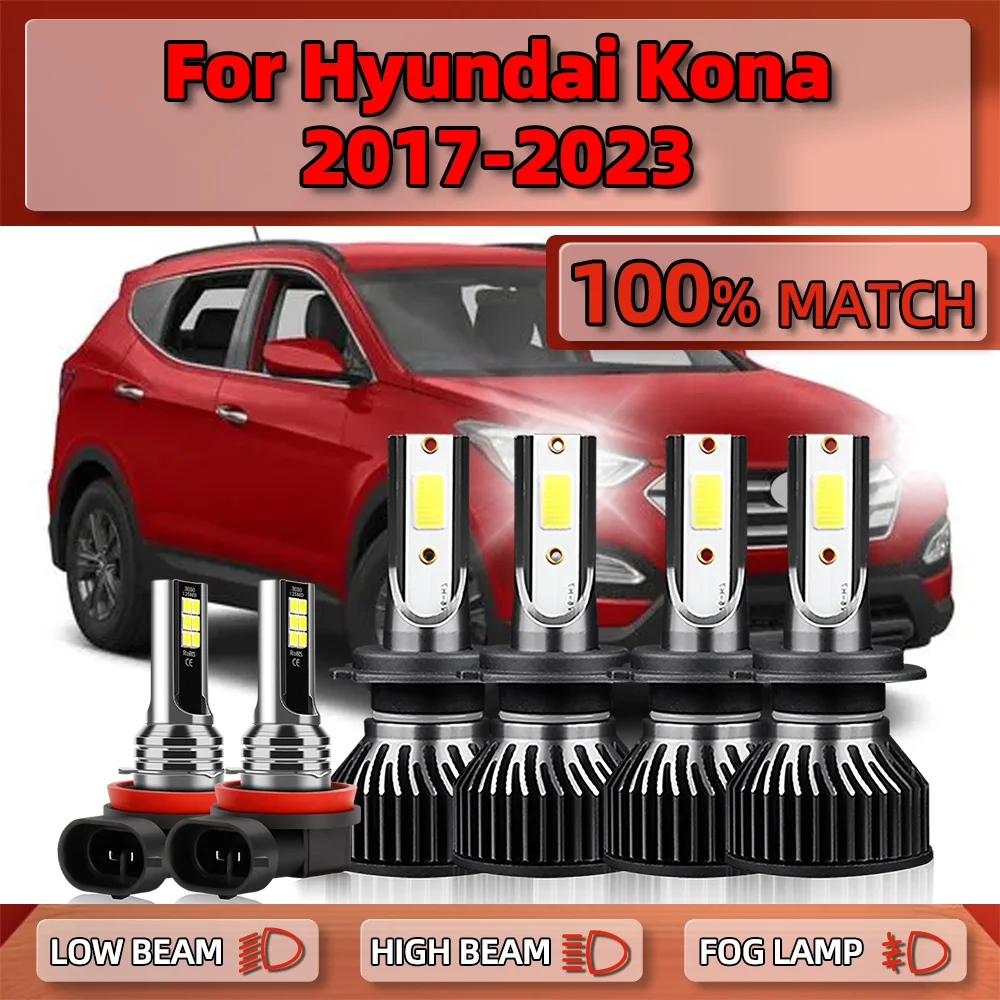 H7 LED Headlight Bulbs 60000LM Canbus Car Light 6000K Turbo Fog Lamps 12V For Hyundai Kona 2017 2018 2019 2020 2021 2022 2023
H7 LED Headlight Bulbs 60000LM Canbus Car Light 6000K Turbo Fog Lamps 12V For Hyundai Kona 2017 2018 2019 2020 2021 2022 2023