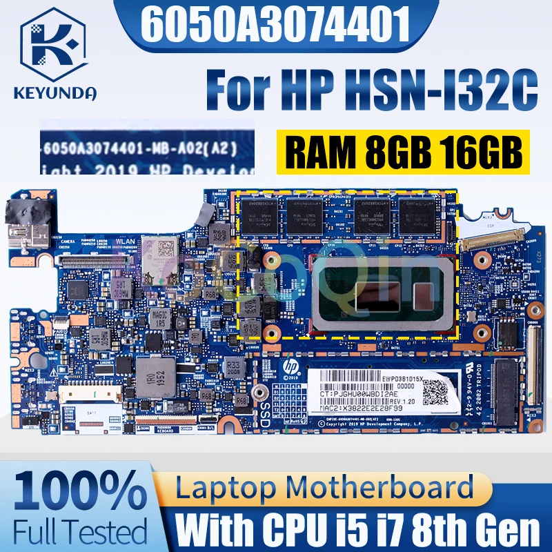 6050A3074401 для HP HSN-I32C материнская плата для ноутбука i5 i7 8-го поколения ОЗУ 8 Гб 16 Гб стандартная материнская плата для ноутбука, полностью протестирована
6050A3074401 для HP HSN-I32C материнская плата для ноутбука i5 i7 8-го поколения ОЗУ 8 Гб 16 Гб стандартная материнская плата для ноутбука, полностью протестирована
