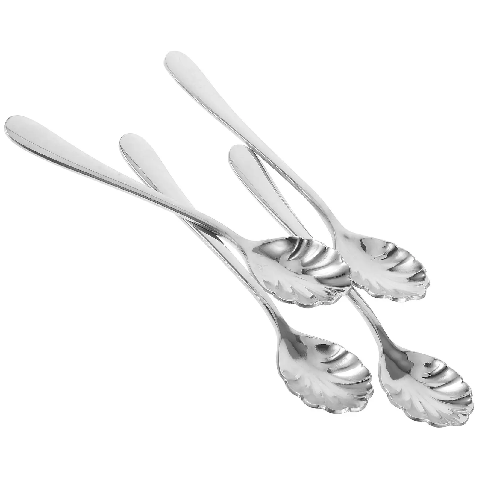 4Pcs Stainless Shell Spoon Thickened Handle Dessert Tea Coffee Ice Cream Kitchen Ice Cream Spoon Party Home Bars Gift
4Pcs Stainless Shell Spoon Thickened Handle Dessert Tea Coffee Ice Cream Kitchen Ice Cream Spoon Party Home Bars Gift
