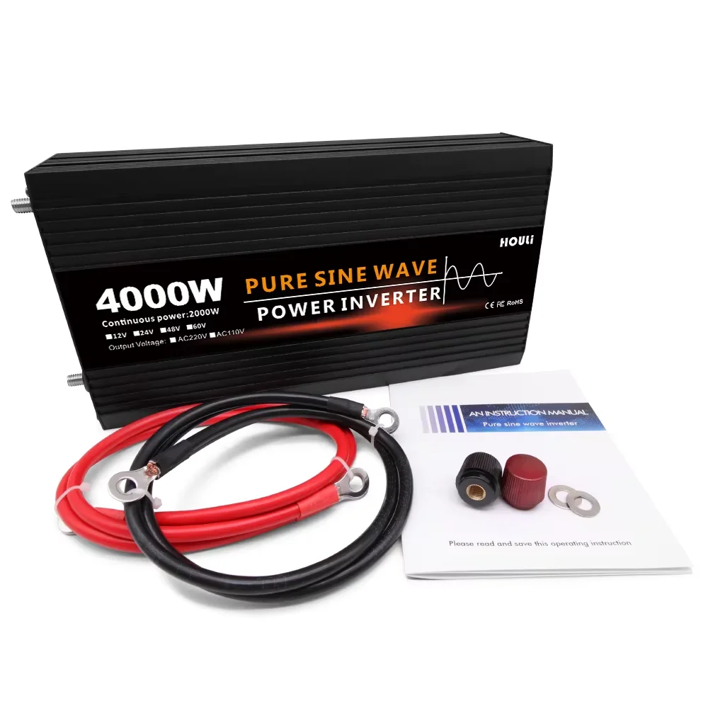 HOULI 1000W 1600W 2000W 4000W Single Phase Car & Home Use 50/60Hz 90% Efficiency Pure Sine Wave DC 24V to AC 220V Power Inverter
HOULI 1000W 1600W 2000W 4000W Single Phase Car & Home Use 50/60Hz 90% Efficiency Pure Sine Wave DC 24V to AC 220V Power Inverter