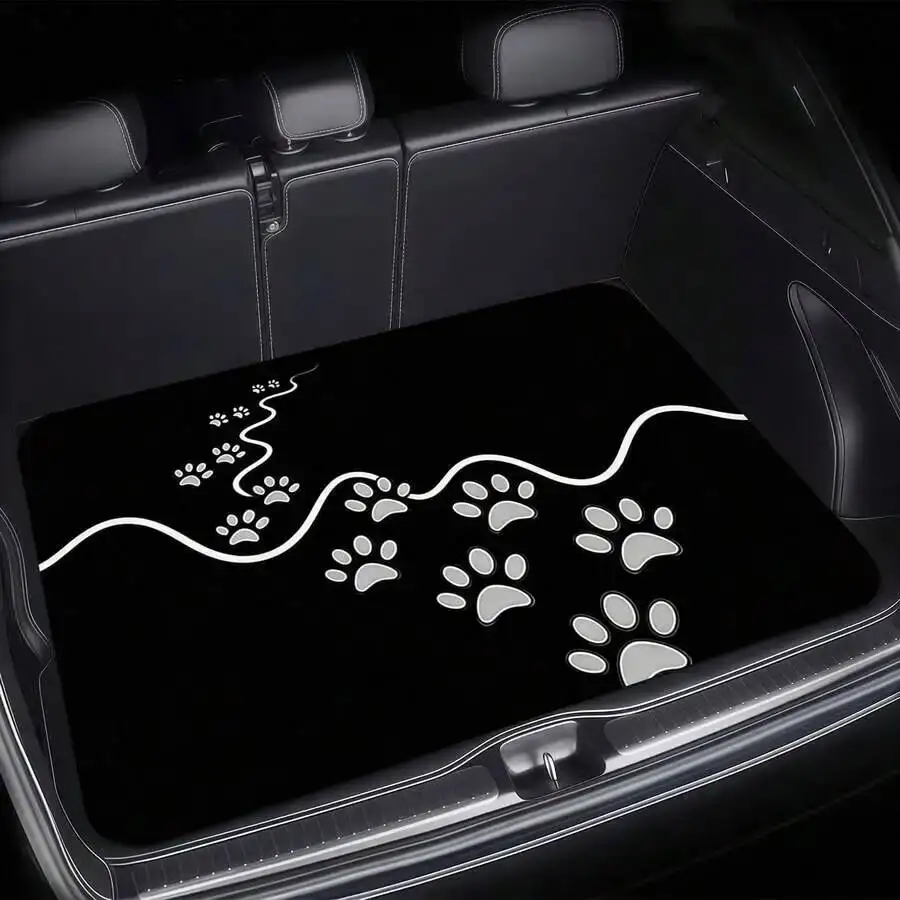 Car Trunk Mat With Dog Paw Print Wave Pattern Universal Durable Cargo Liner Easy To Clean
Car Trunk Mat With Dog Paw Print Wave Pattern Universal Durable Cargo Liner Easy To Clean