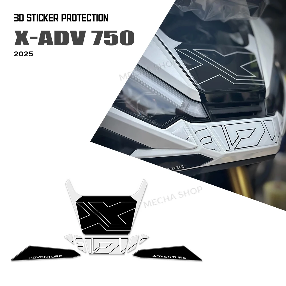 Аксессуары XADV 750 2025, передняя наклейка для мотоцикла X-ADV 750 2025, 3D эпоксидная наклейка, защитный комплект 
Аксессуары XADV 750 2025, передняя наклейка для мотоцикла X-ADV 750 2025, 3D эпоксидная наклейка, защитный комплект
