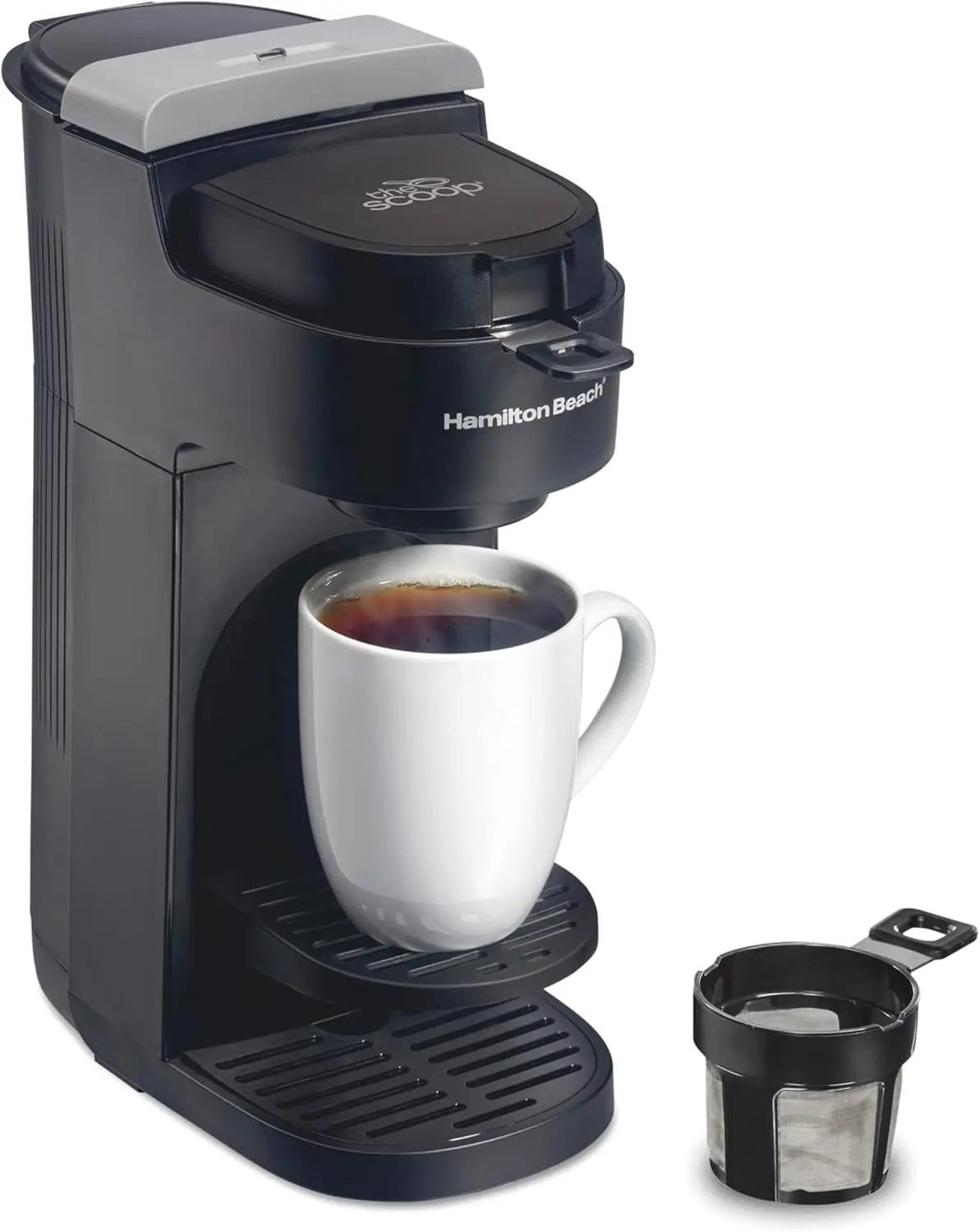 The Scoop Single Serve Coffee Maker & Fast Grounds Brewer for 8-14oz. Cups, Brews in Minutes, Black (47620), Next Gen
The Scoop Single Serve Coffee Maker & Fast Grounds Brewer for 8-14oz. Cups, Brews in Minutes, Black (47620), Next Gen