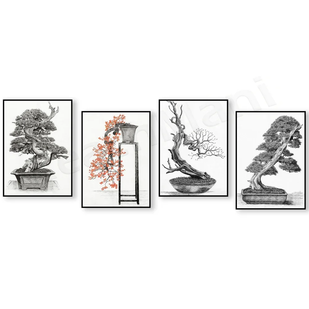 Bonsai garcinia, winter deciduous bonsai tree, bonsai shinoki juniper, Japanese art canvas painting poster living room decor
Bonsai garcinia, winter deciduous bonsai tree, bonsai shinoki juniper, Japanese art canvas painting poster living room decor