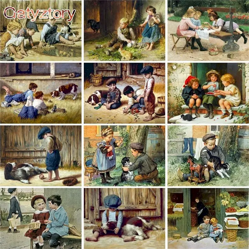 GATYZTORY 60x75cm Painting By Numbers Cute Children DIY Frameless pictures by numbers On Canvas Wall Art For Home Decor
GATYZTORY 60x75cm Painting By Numbers Cute Children DIY Frameless pictures by numbers On Canvas Wall Art For Home Decor
