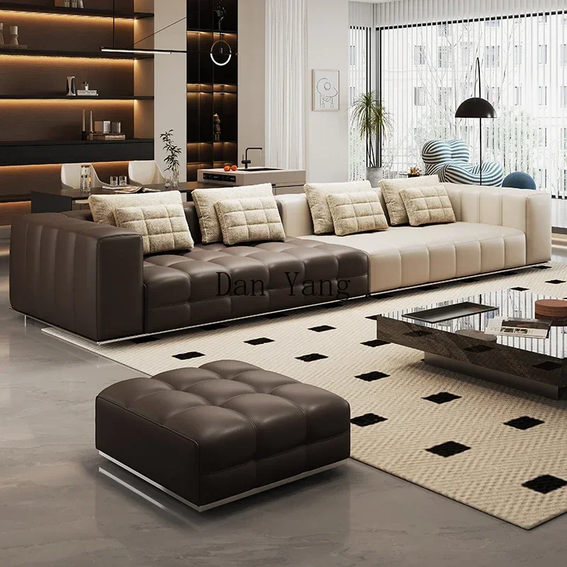 DY piano keys sofa leather high-end modern horizontal hall large flat new model
DY piano keys sofa leather high-end modern horizontal hall large flat new model