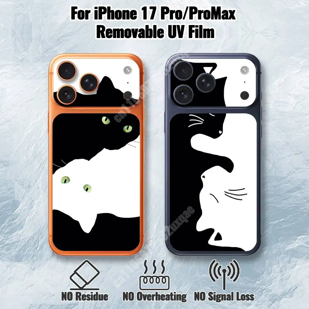 Cartoon Black White Cat Removable UV Film for iPhone 17 Pro 17 ProMax Protective Sticker
Cartoon Black White Cat Removable UV Film for iPhone 17 Pro 17 ProMax Protective Sticker