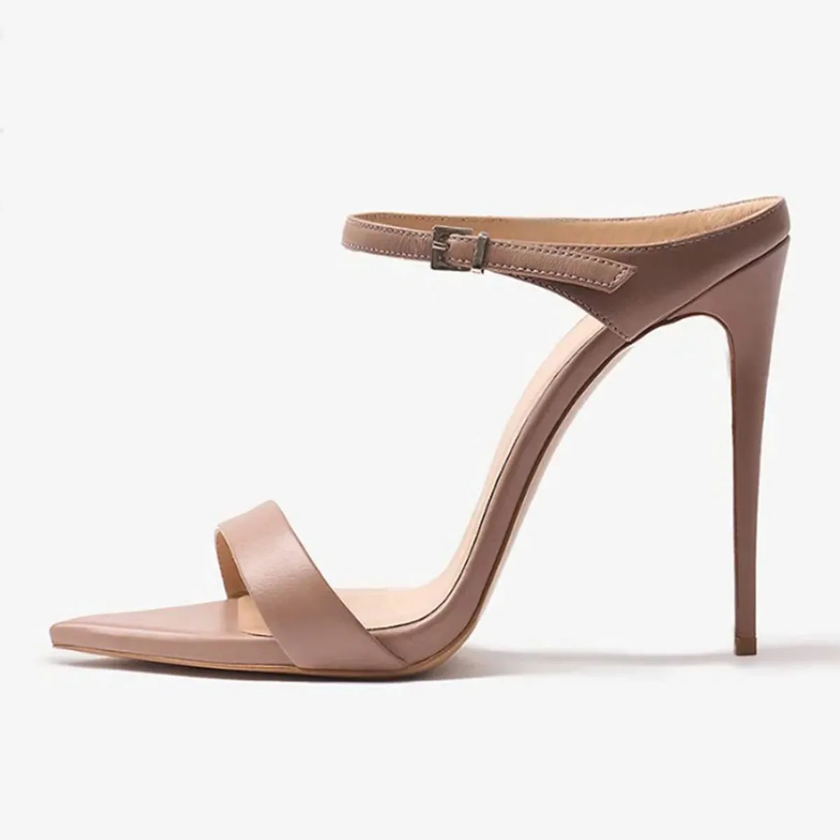 Arden Furtado Summer Pink satin Belt buckle One-word band Slippers Pointed to Super high heel Slip-on Open toe Mules
Arden Furtado Summer Pink satin Belt buckle One-word band Slippers Pointed to Super high heel Slip-on Open toe Mules