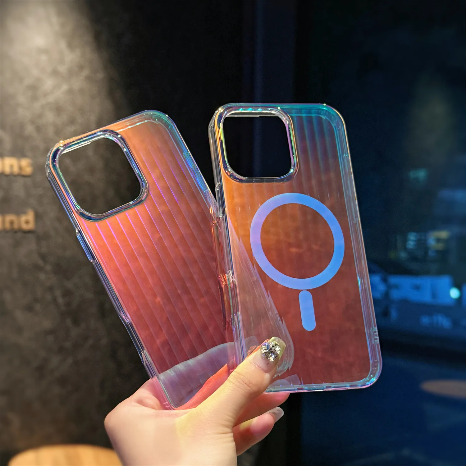 Fashionable gradient magnetic phone case suitable for iPhone 16 Pro Max/16 Pro/16/15 Pro Max, double-layer anti drop phone case
Fashionable gradient magnetic phone case suitable for iPhone 16 Pro Max/16 Pro/16/15 Pro Max, double-layer anti drop phone case